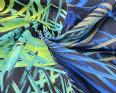 NC-1946  熱帶樹葉圖案 100%聚酯纖維 數位印花平織布